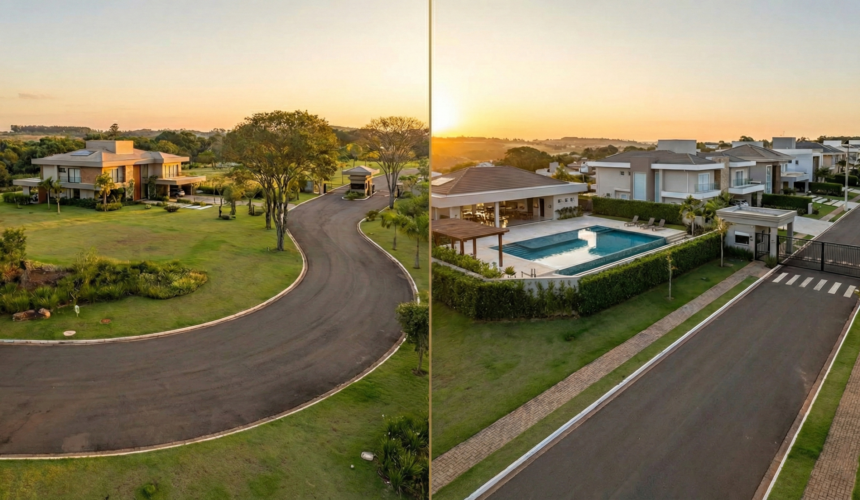 Loteamento fechado vs condomínio